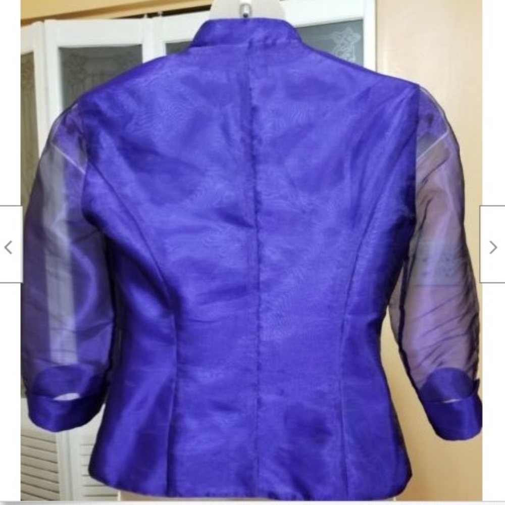 Dressbarn Ladies Beautiful Blue Dress Top/Jacket - Picture 2 of 6